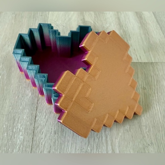 3D Printed Frustration Heart Jewelry Box Valentines Gift - Picture 3 of 15